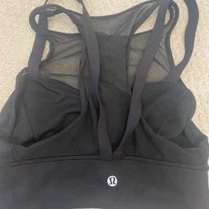 Lululemon black mesh bra